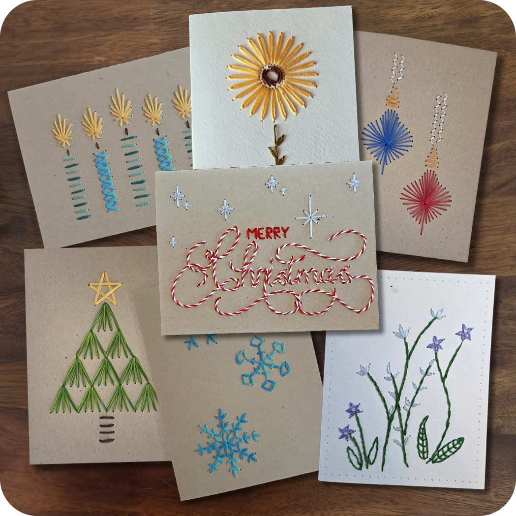 Embroidered Cards