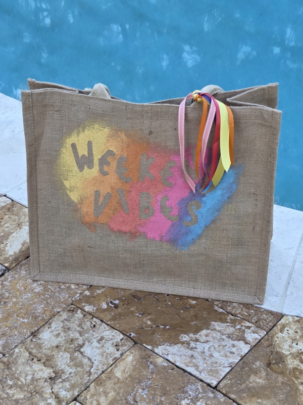 Weekend Vibes rainbow Closeup cropped