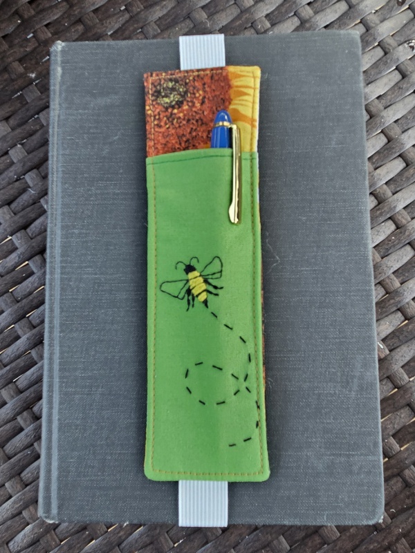 Bee on book cropped