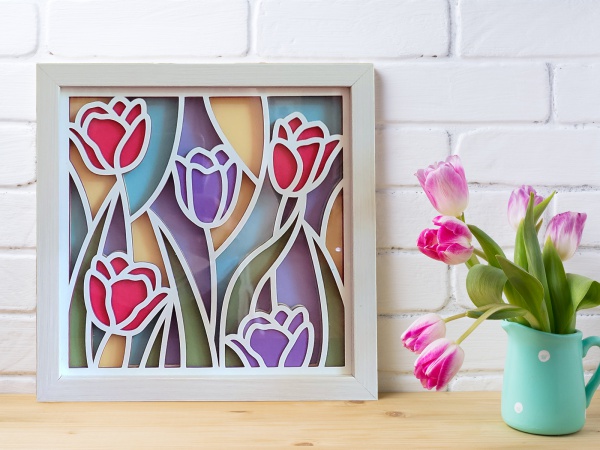 Tulips background