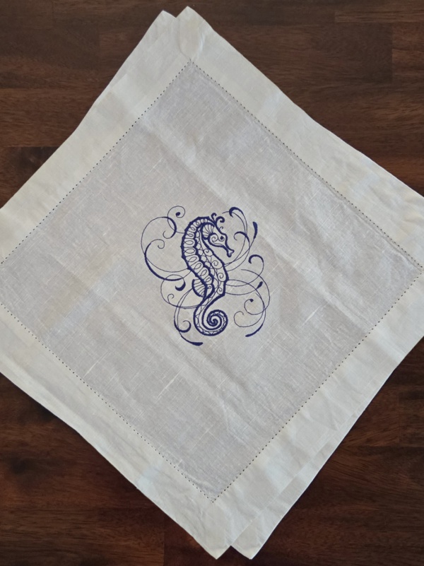 Sea Horse full napkin cropped
