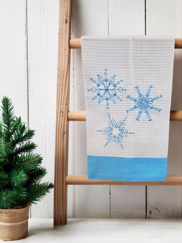 3 Snowflakes vertical
