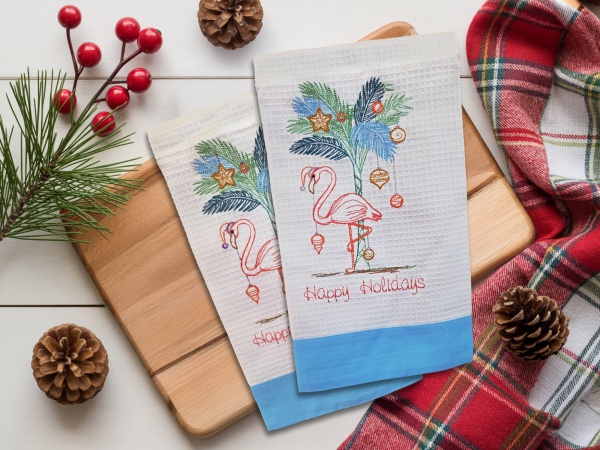 Flamingo Holiday background